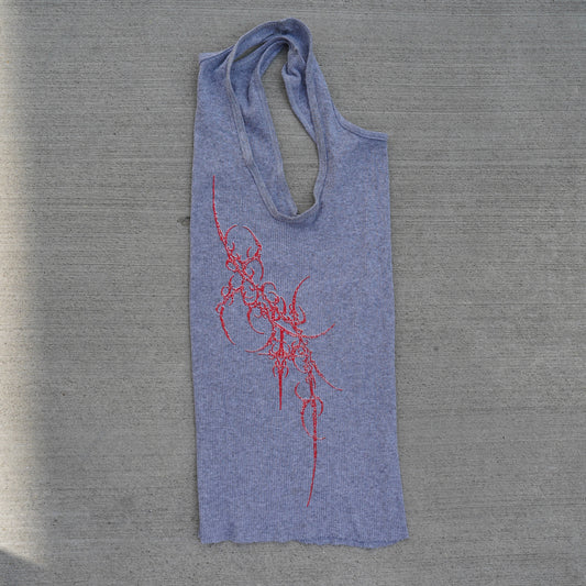 Blood Streak Tank Top Gry
